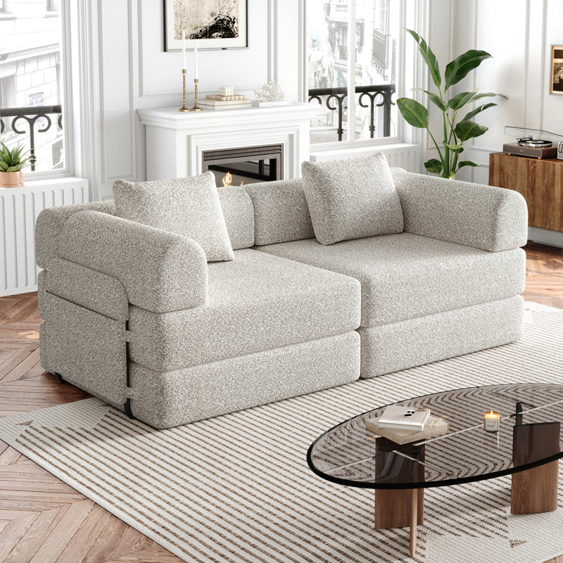 Convertible Sofa Bed, Beige