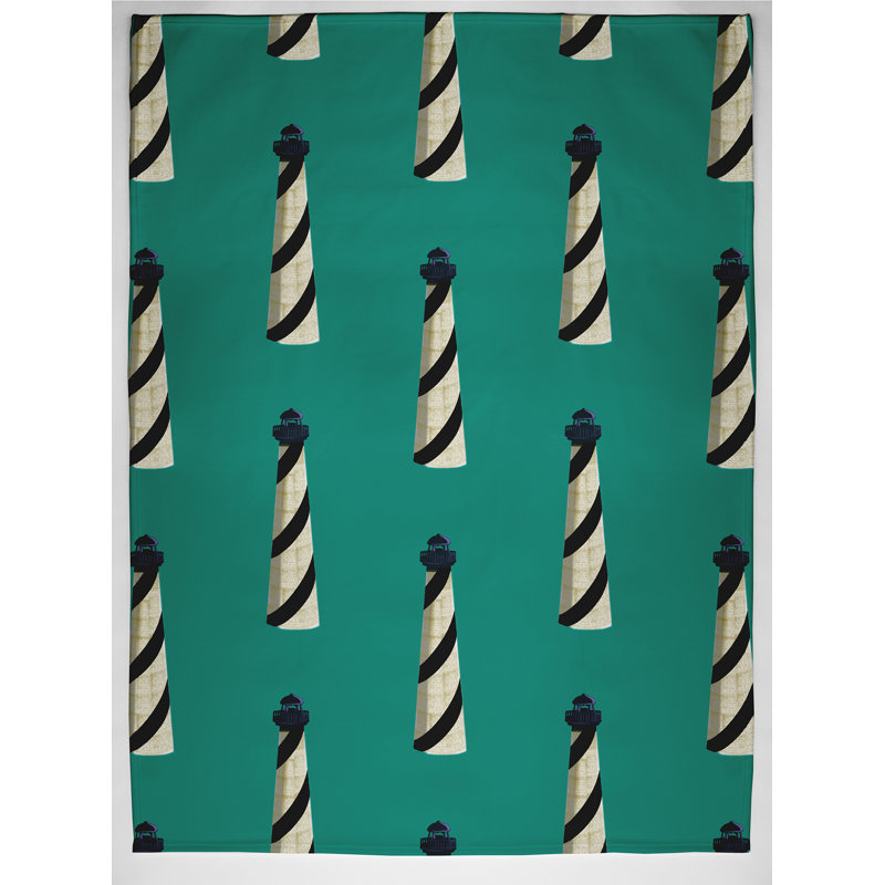 Havertown Plain Weave / Muslin Throw Blanket, Green