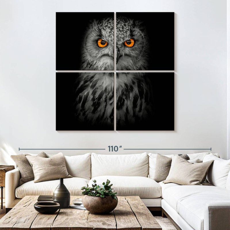 Brampt Intense Eagle Owl, 74" H x 74" W