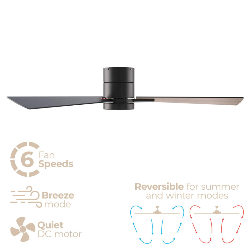Bali Smart 5-Blade 52in Ceiling Fan 2700K-6000K CCT Selectable LED Light Kit with Remote Control and Hardware with Reversible Blades in Weathered Wood or Works With iOS or Android App