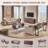 Abrianna Modern TV Stand for TVs Up to 80", 30" Tall Entertainment Center with Storage and Adjustable Shelves, TV Console with Curved Profile Design-221240068