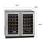 U-Line 36"W. 3000 Series 7.0 Cu.Ft. Dual-Zone French Door Wine Refrigerator - Stainless Steel Frame with Glass