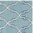 Rodgers Hand Woven Flat Weave Wool/Cotton Geometric Rug in Ivory/Light Blue-203547545