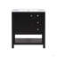 Armoire de meuble-lavabo de style transitionnel 30 po avec lavabo en céramique-162934757