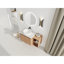 Meuble-lavabo mural peu encombrant avec contreplaqué durable élégant pour les salles de bain modernes