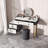 Modern Makeup Vanity Set with mirror and stool