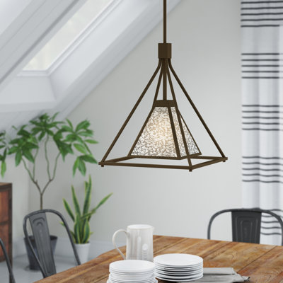 Luminaire suspendu géométrique à 1 lumière Johnie