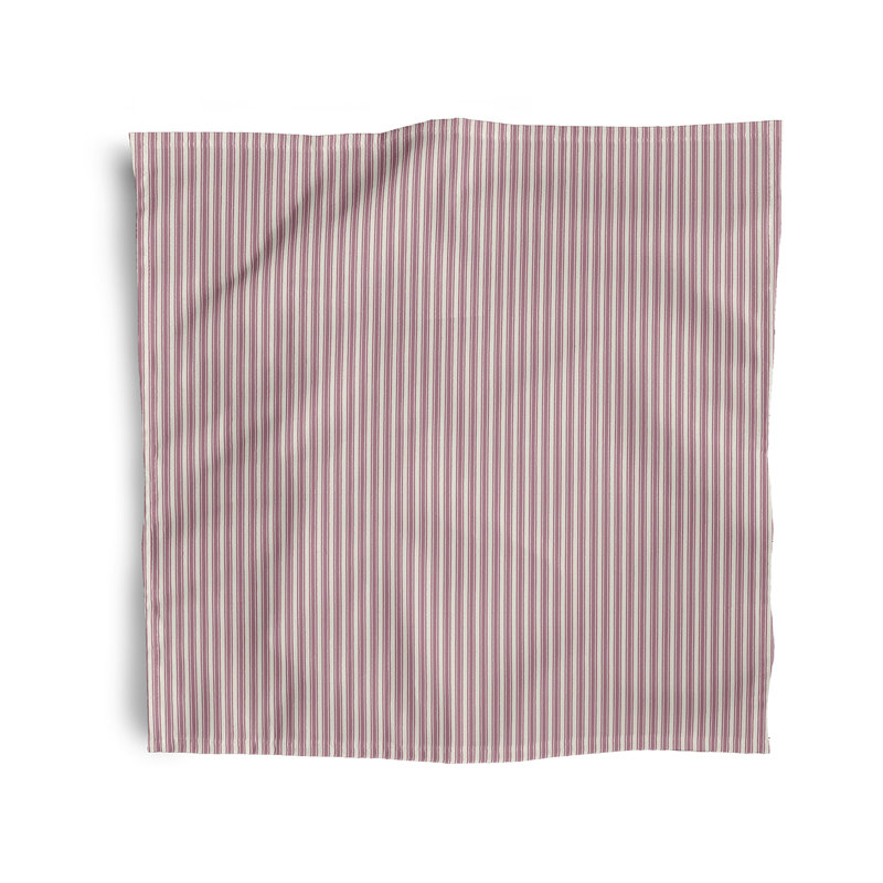 Joao Ticking Stripe Napkins, Purple
