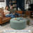 Natacia Round Couch Ottoman – Oversized Giant Coffee Table & Foot Rest, Luxe Boucle-124376509-125791695