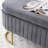 Velvet Upholstered Flip Top Storage Bench-1719763434