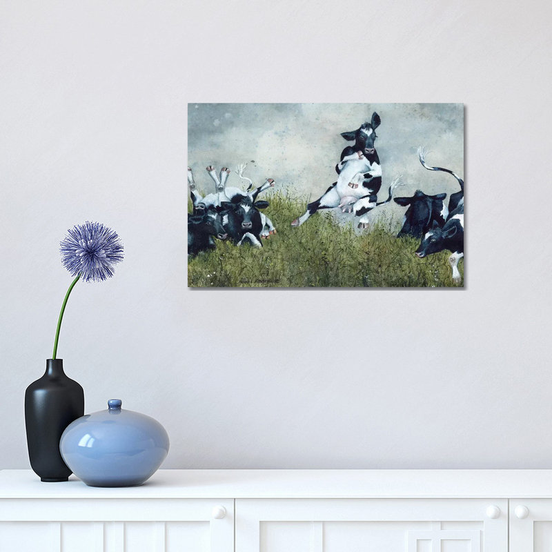 Hare Brained by Maggie Vandewalle - Wrapped Canvas Print, 30.48 cm H x 45.72 cm W