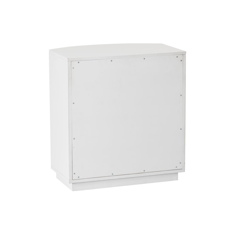 Chantel 3 Drawer Nightstand White, White