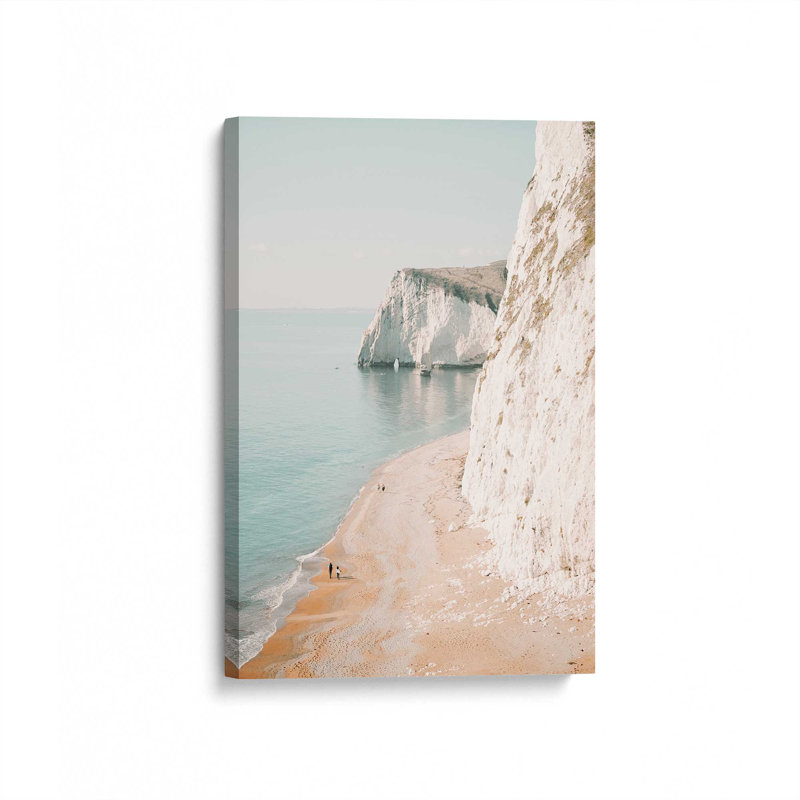 Impression sur toile roulée Coastal Cliffside Walk, H 36 po x l 24 po x P 1,25 po, Toile tendue