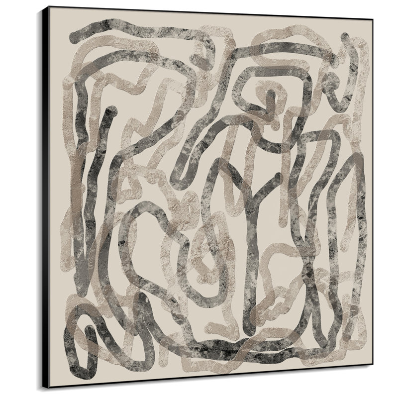 Effet - art mural encadré très grand - illustrations numériques (assemblage de cadre requis), H 36 po x l 36 po