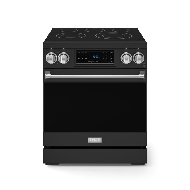 Gordon Ramsay by THOR Kitchen 30 Inch Professional Electric Range with Tilt Panel Touch Control , Matte Black/Stainless Steel