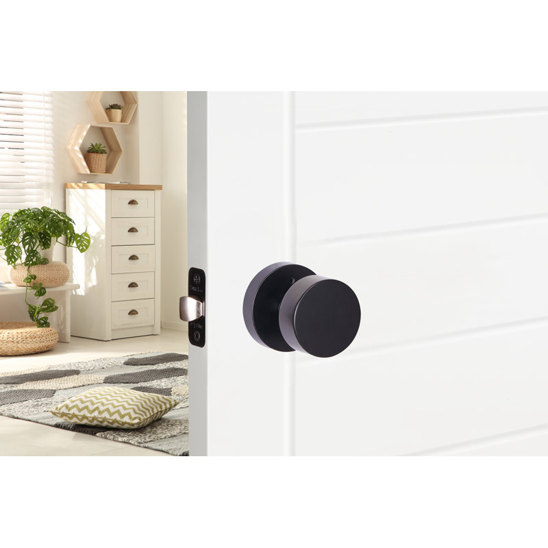 Zurich Round, Matte Black, Privacy (Bed & Bath)