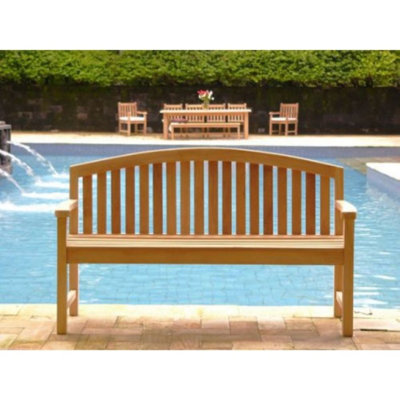 Oakhill Solid Wood Teak Outdoor Bench