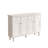 White Solid + Manufactured Wood Shoe Storage Bench