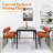Sherpa Upholstered Metal Dining Chairs-1389094372-1351667564