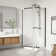 36 in. W X 72 in. H Neo Angle Pivot Frameless Corner Shower Enclosure with Clear Tempered Glass