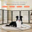 Parc pour animaux pliable - Clôture d'exercice intérieure et extérieure pour chiens et petits animaux-1487748626