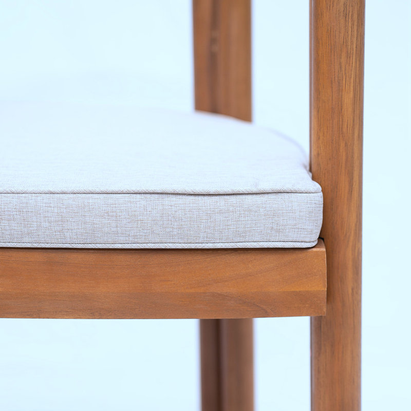Ensemble de 2 fauteuils club en bois avec coussin moelleux et pieds robustes