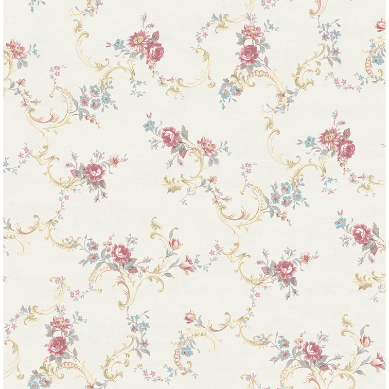 Papier peint Seabrins, Mauve / bleu