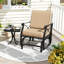 Chaise berçante d'extérieur 2 pièces
