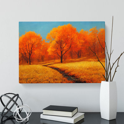 Effervescent Autumn Forest - Wrapped Canvas