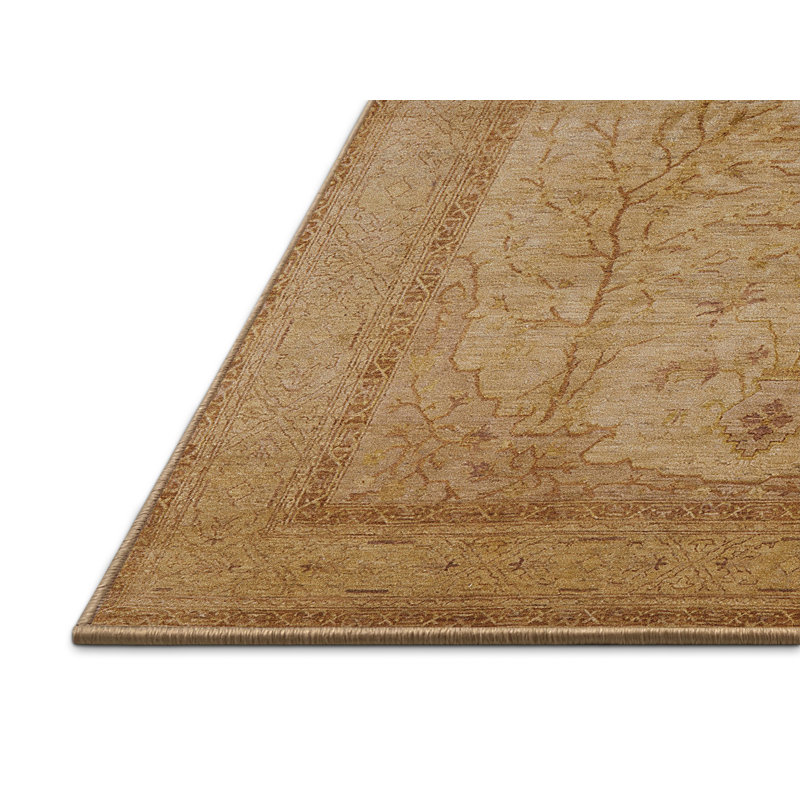 Tapis brun à motif oriental, Rectangle 6 pi x 9 pi