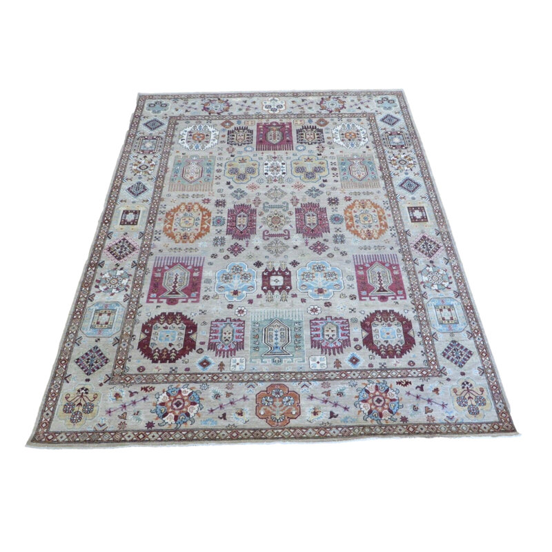 Tapis beige unique de 8 pi 1 po x 10 pi One-of-a-Kind