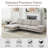 103'' Upholstered Sofa with Ottoman-1416990821