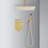 Ceiling Mounted Shower System Combo Set With Handheld And 10"Shower Head-126618582