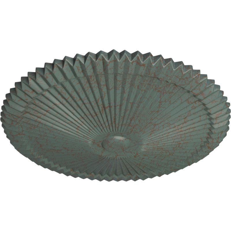 Médaillon de plafond 24 po x P 3 po Shakuras (convient aux auvents de 5 po ou moins), Craquelure tourbillon de nuage
