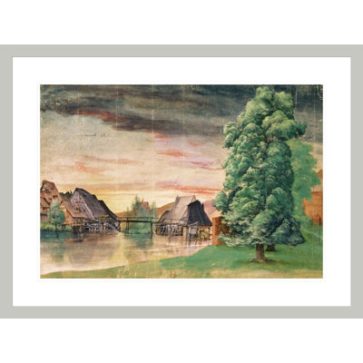 «The Watermill» par Albrecht Dürer, impression giclée sur cadre