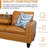 3-piece Synthetic Leather Sectional Sofa-436734136