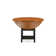 Aggappera Extendable Round Solid Wood Dining Table