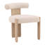 Gwyneth Rubberwood Upholstered Dining Chair, Cream-697110323