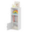 Bibliothèque à 3 niveaux avec armoire à une porte-1178390928
