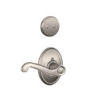 Inactive Interior Flair Lever Wakefield Rosette Dummy Entry Set (Exterior Portion Sold Separately)