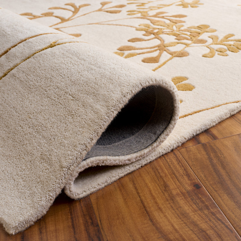 Soho Hand Tufted Wool Floral Rug, Square 8'