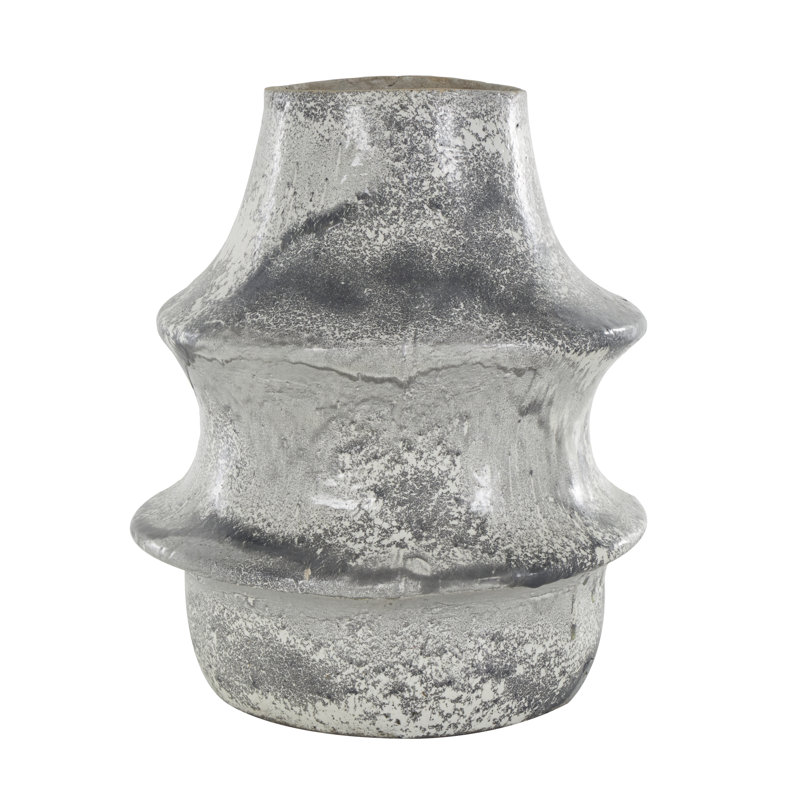 Kimona Paper Mache Table Vase, 14.65" H x 11.85" W x 11.35