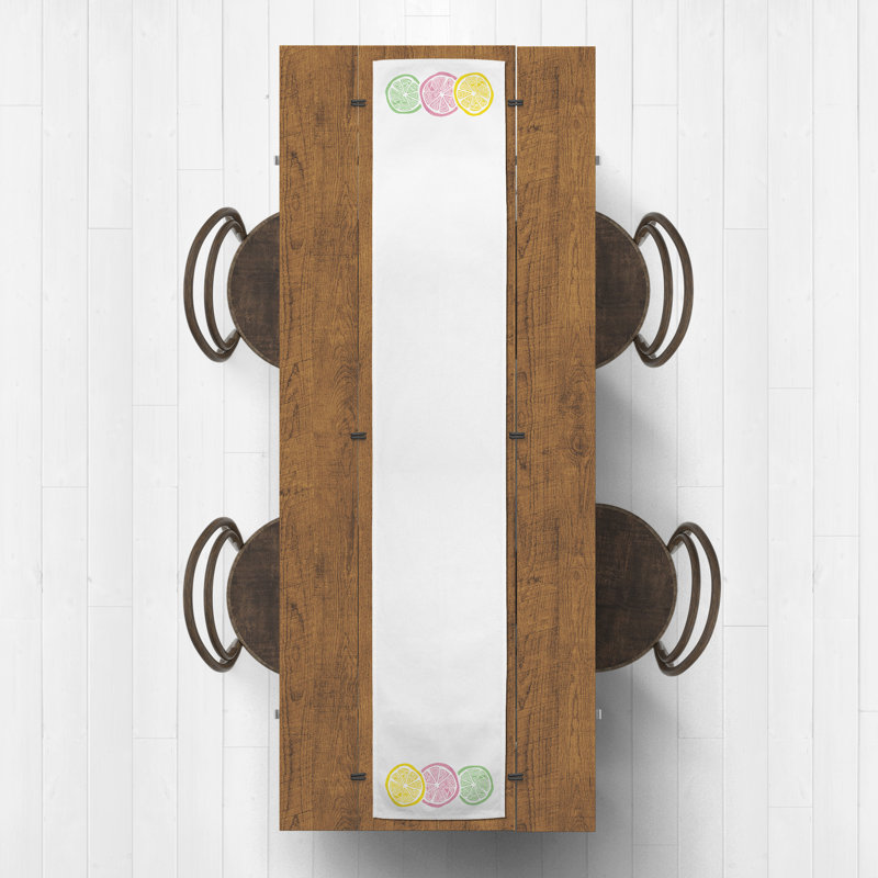 Shepshed Cotton Blend Table Runner, 90" L x 16" W