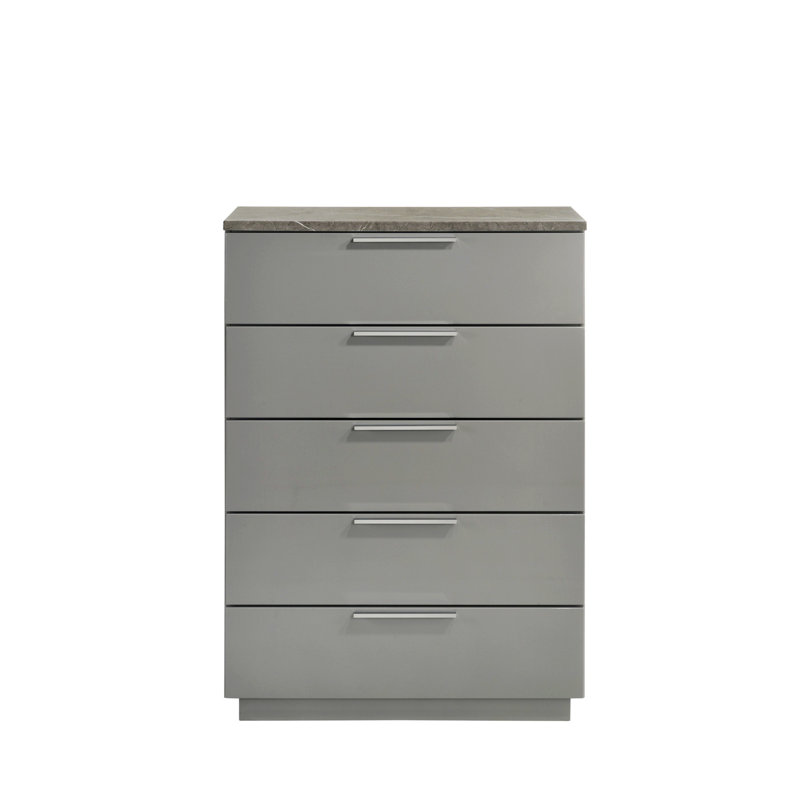 Commode verticale avec tiroirs spacieux et pieds en métal