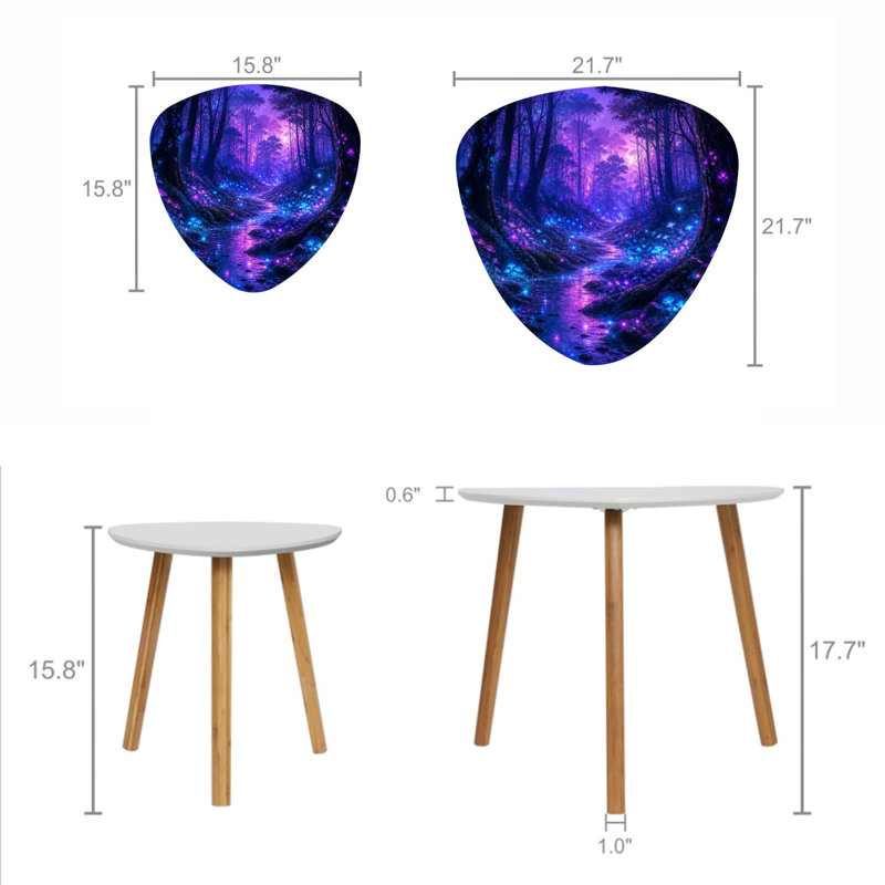 Ensemble de 2 tables basses gigognes Triangle Nesting