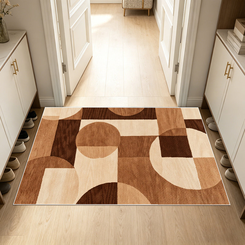Simple and geometric art carpet, soft and easy to maintain, suitable for multiple scenarios, universal for home and commercial spaces, indoor soft furnishing carpet