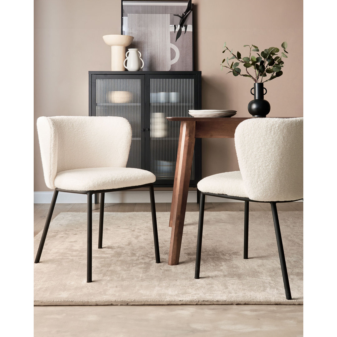 Mina 40cm H Upholstered Metal Spindle Side Chair