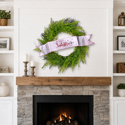 6X44" "Happy Valentine's Day" Fabric Banner