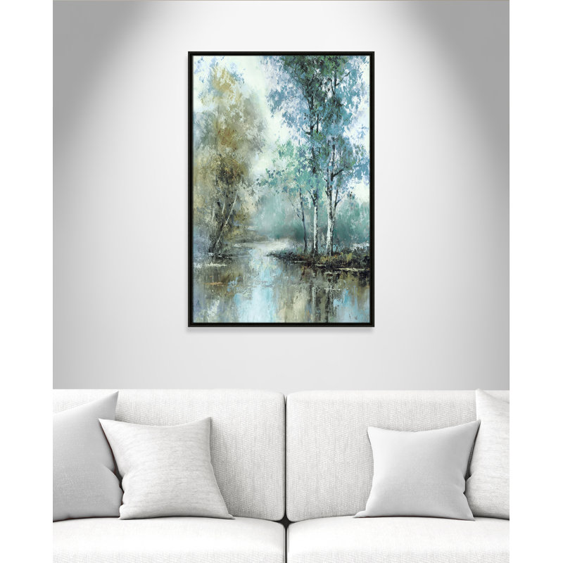 «Stone I Spring» par T.C. Chiu, Espresso, H 37,5 po x l 25,5 po