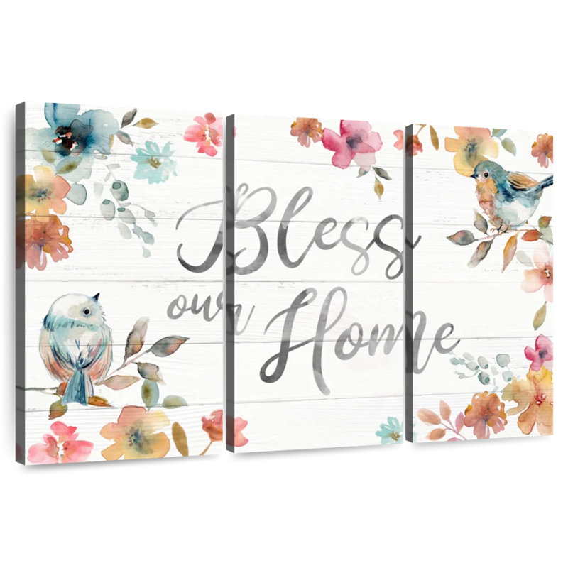 Plaque murale Kema Bless Our Home II, H 48 po x l 74 po